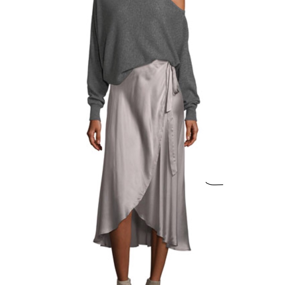 Joie Dahoma Silk Wrap Skirt